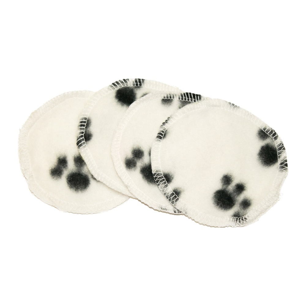 3” Cotton Fleece Paw Print Reusable Facial Rounds (set of 10)